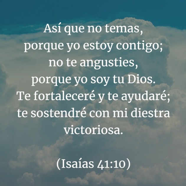 No temas, Dios está contigo.